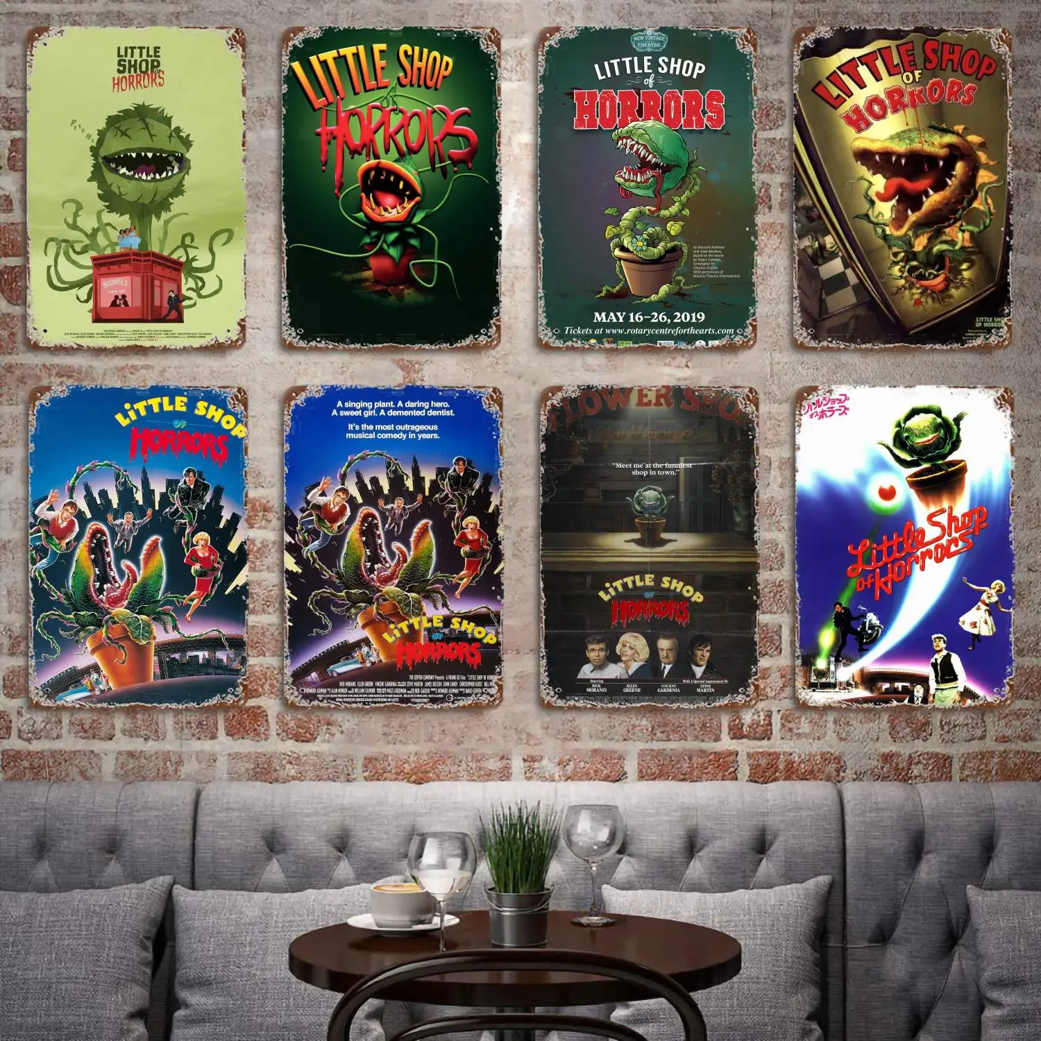 

Little shop of Horrors 1986 Movie Poster Vintage Tin Sign Metal Sign Decorative Plaque for Pub Bar Man Cave Club Wall Decoration