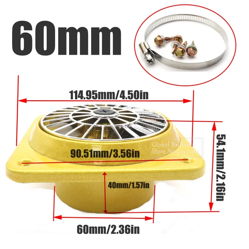  ͸ Tuyere   ų, Webasto ڵ Ʈ ķī VAN ǳ ,   ǳ Ʈ, 60mm, 75mm