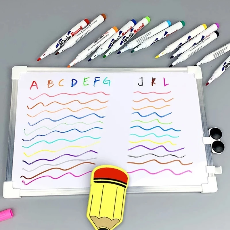 Knysna 12 kolorów Marker do białych tablic kasowalne kolorowe pisaki kreda w płynie długopisy szkolne biuro do pisania malowania stacjonarne