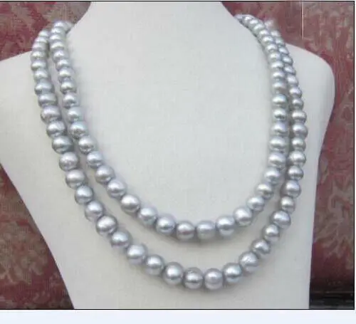 

35 Inch A 9-10MM SOUTH SEA GRAY PEARL NECKLACE