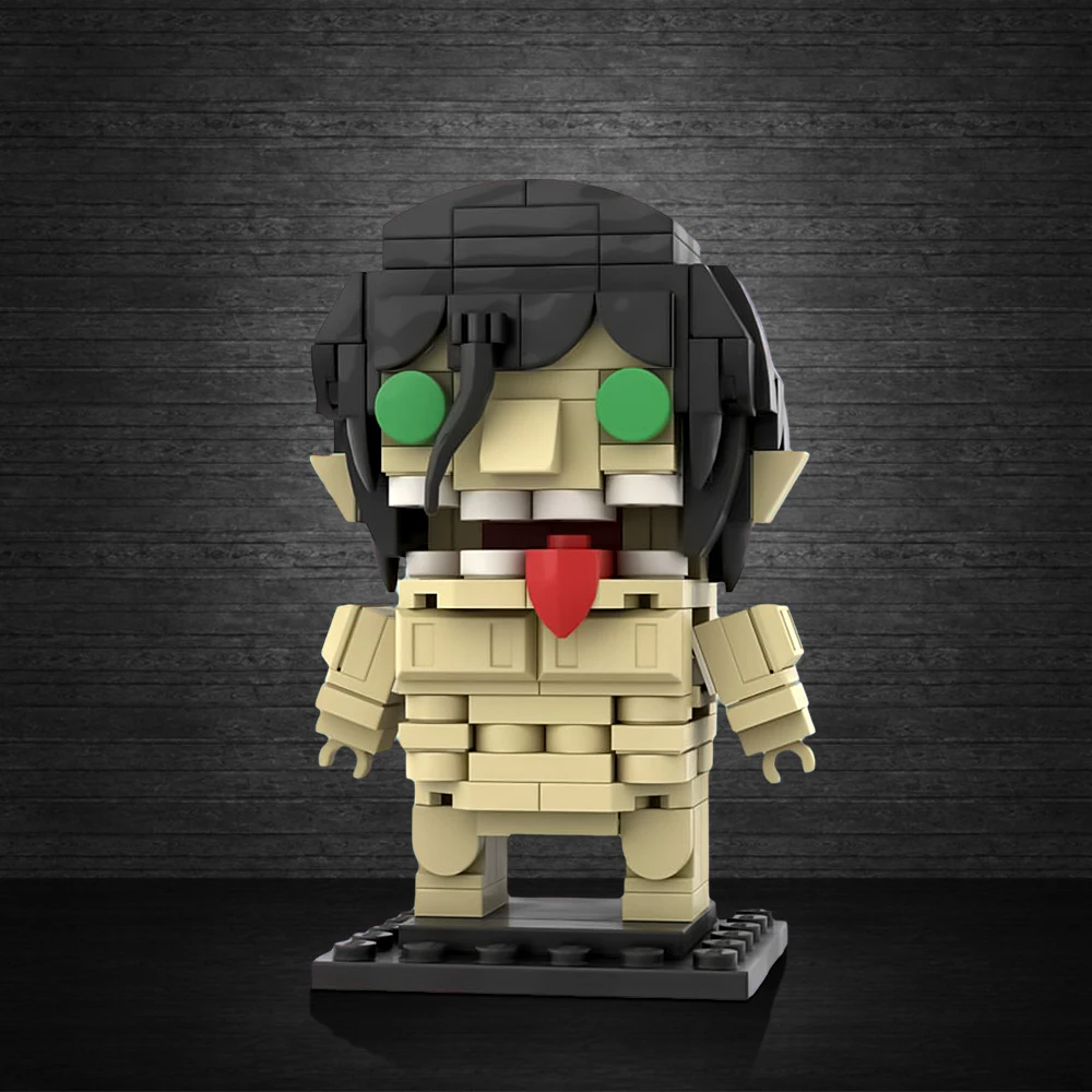 

MOC Cartoon Figure Attack Titan Bricks Bricks Eren Yeager Brickheadz Building Blocks Set Kids Educational Toy Gift Birthday Gift