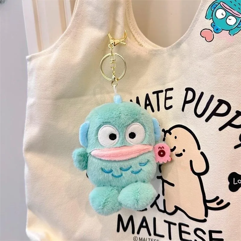 Cartoon Clown Fish Plush Toy Pendant Big Mouth Fish Monster Doll Blue Water Monster Clown Fish Hanton Keychain Bag Charm Gift 3