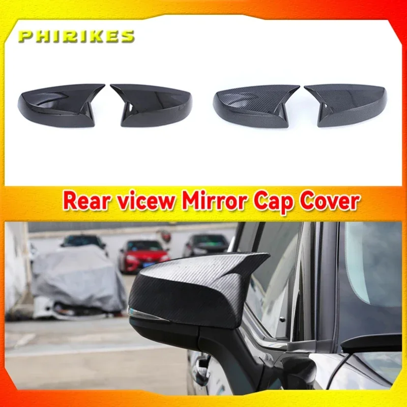 

Carbon Fiber Car Rearview Mirror Cover Side Door Wing Trim for Toyota RAV4 Highlander Sienna 2019 2020 2021