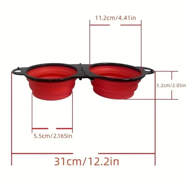 Foldable Dual Pet Bowl 5