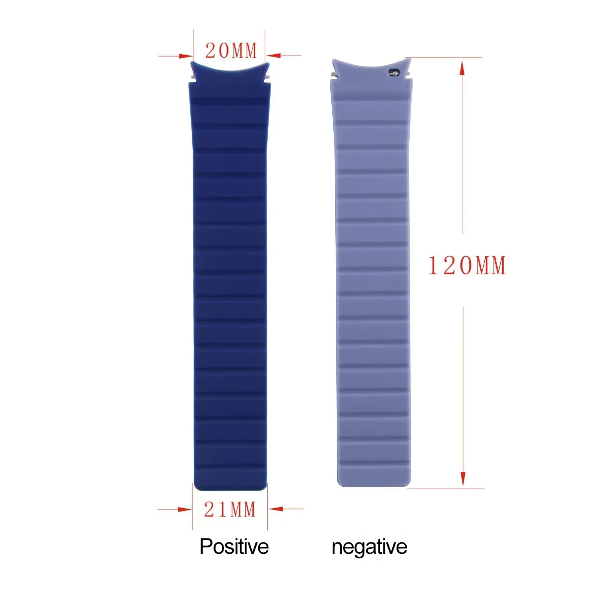 Seamless Silicone Magnetic Watch Strap