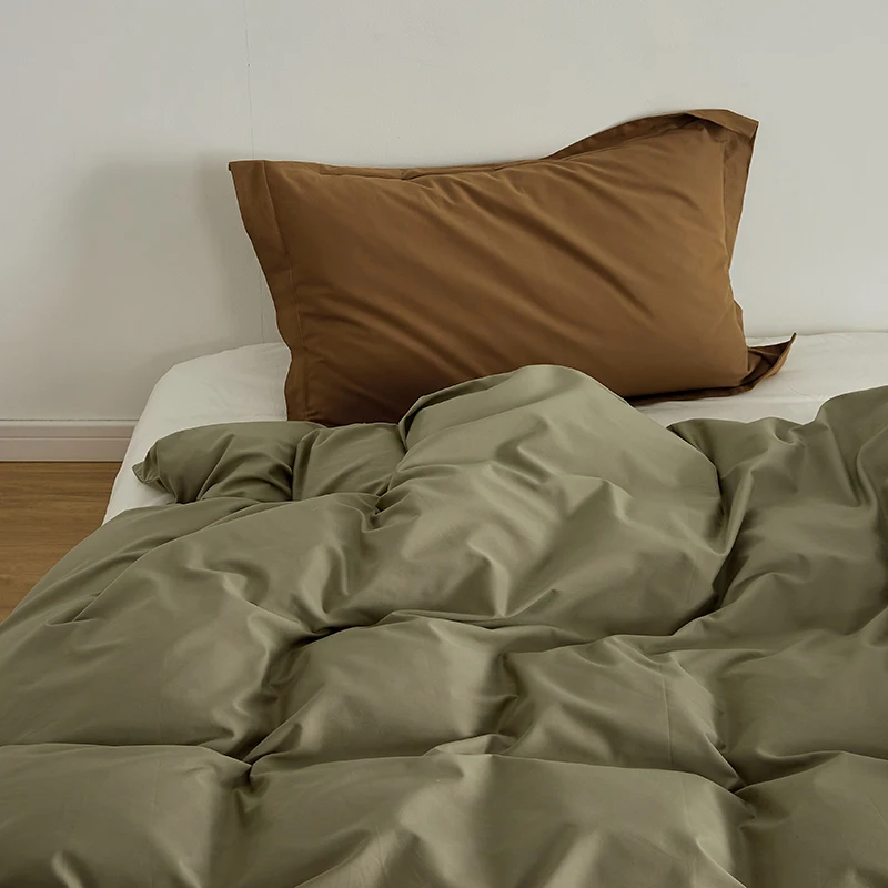 

Learn simple pure cotton single product fitted sheet 2023 solid color student dormitory thickened bed sheet bed cover single