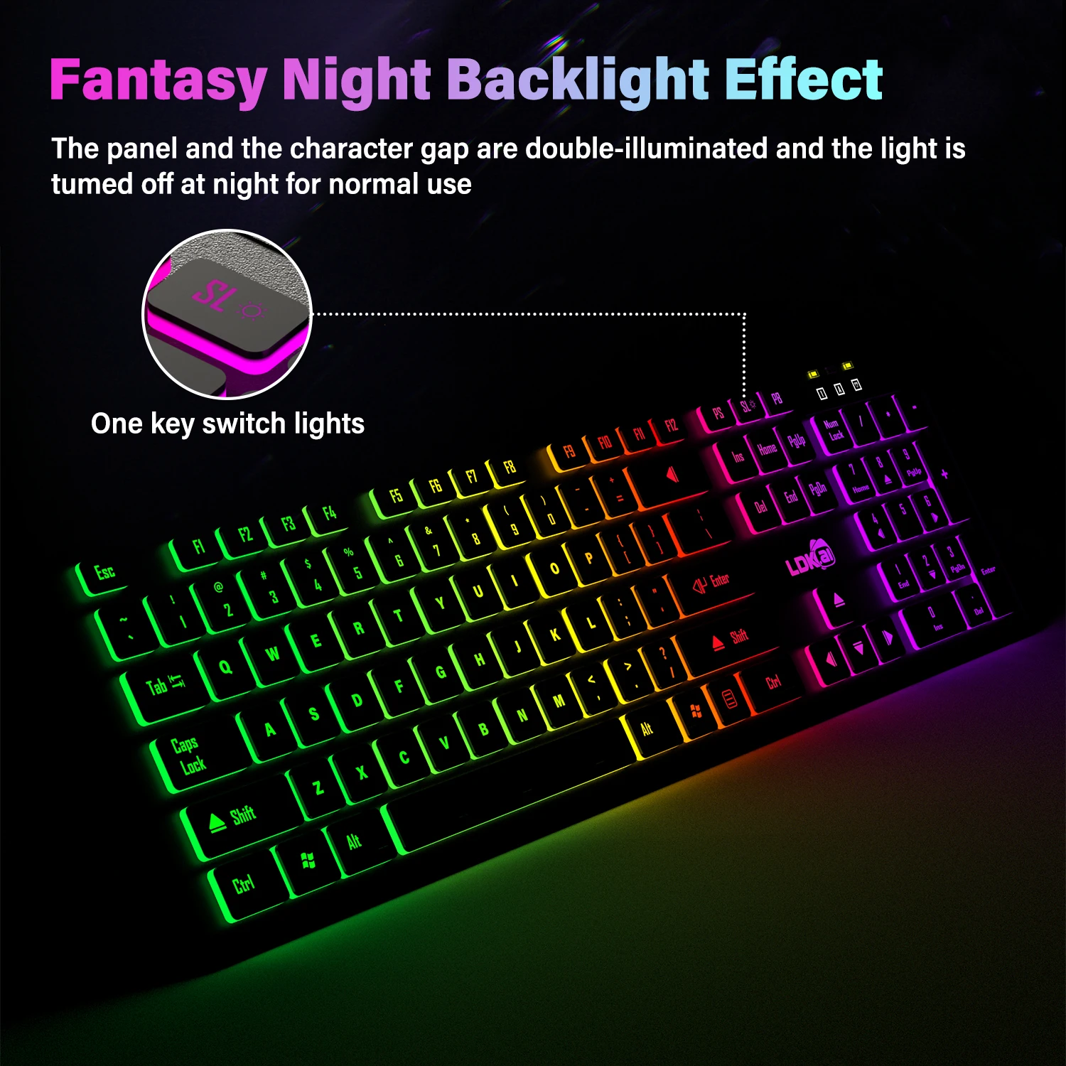 RGB Wired Gaming Keyboard 4