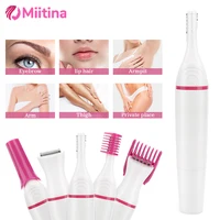 5 In 1 Body Hair Remover Epilator Trimmer Electric Facial Lipstick Shape Hair Removal Portable Women Painless Razor Shaver Tool 1