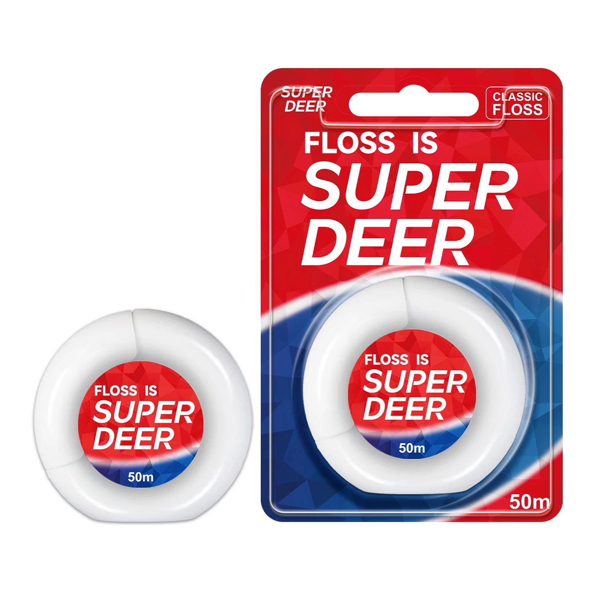 50 מטר/גליל חוט דנטלי משומן לנשימה רעננה חוט דנטלי חזק במיוחד למבוגרים לטיפוח אורתודונטי וטיפוח חניכיים