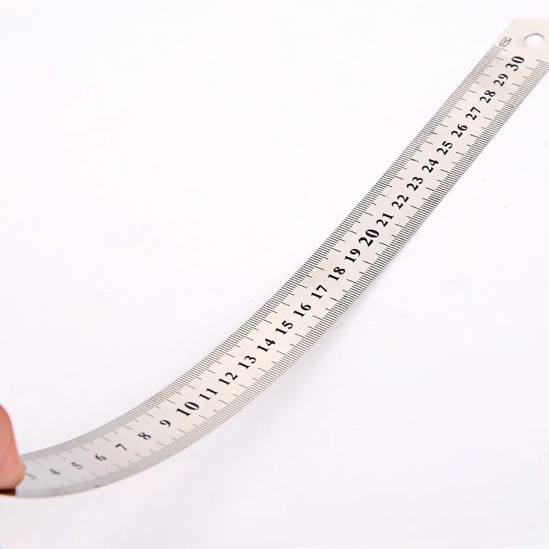Metal Ruler Stainless Steel Straight Ruler 15/20/30cm Student Rulers Precision Double Sided Measuring Tool for Woodworking Draw stainless steel ruler ruler set rotatable ruler folding ruler drawing ruler quilting ruler metal ruler straight ruler curve ruler cats paw ruler plastic ruler viewfinder ruler triangle ruler