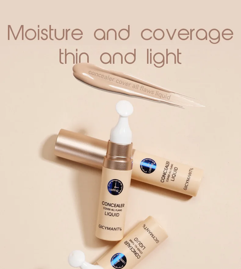 Description Picture 2 of itemGICYMANTY Long-Lasting Full Coverage Concealer Liquid Lightweight Waterproof and Crease Proof for Flawless Skin Ideal for Da