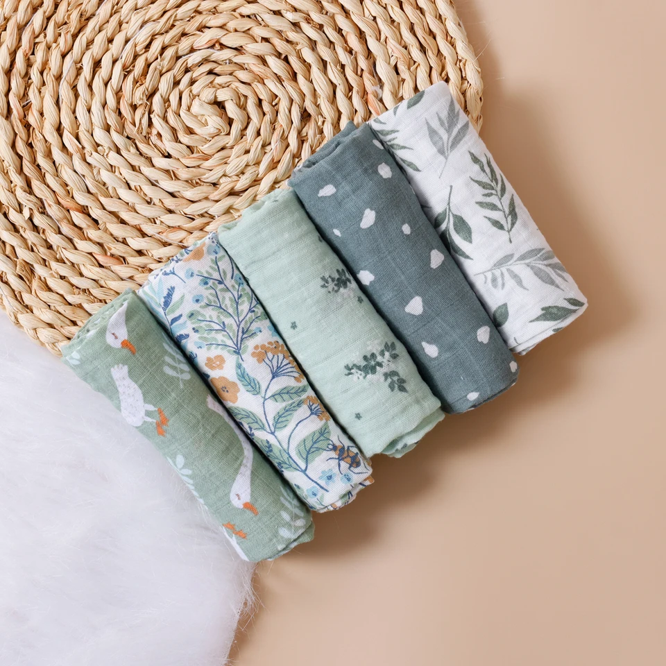 Kangobaby Multifunctional Baby Muslin Bib Set