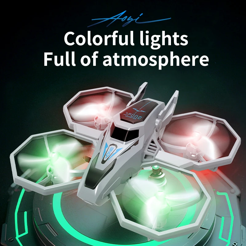 H118Pro 2.4G RC 스턴트 미니 드론 어린이 장난감 HD 카메라 원격 제어 쿼드콥터 컬러 조명 무선 조종 드론 장난감