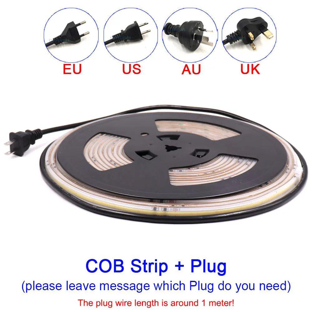 1-50M 110V/220V COB LED Ʈ  CRI 90 IP67   ׿   ,    420LED/M LED Ʈ 