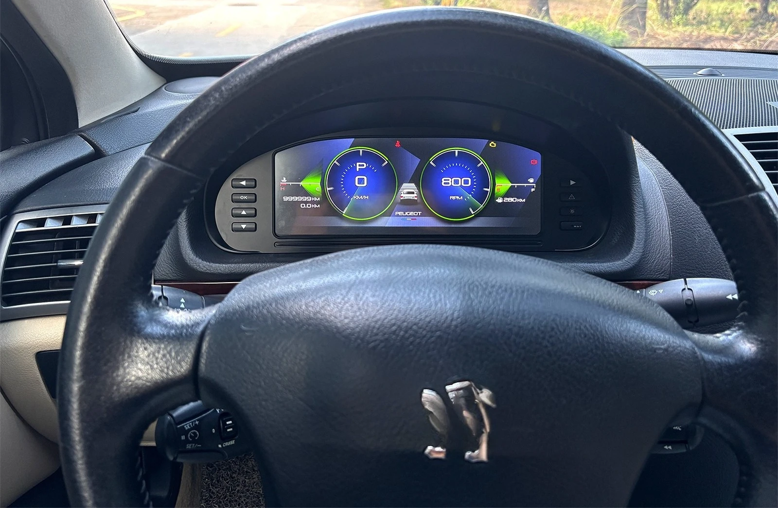 Tableau De Bord Numérique 10.25'' Pour Peugeot 407 2004-2010, Carplay