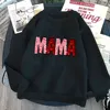 Mama Mini Print Family Matching Outfit Valentines Family Matching Outfits Mom & Kids Pullover Sweatshirt Valentines Gift 4
