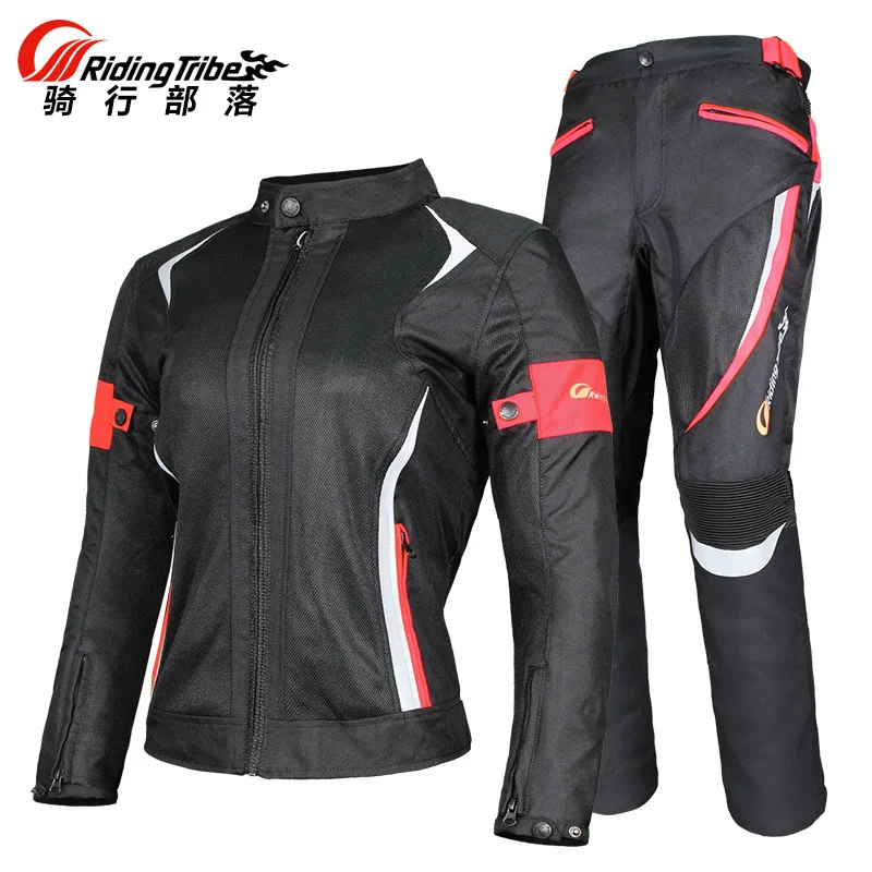 

Women Summer Motorcycle Jacket Motocross Breathable Mesh CE Certified Protective Gear Motorcycle Clothing Waterproof LiningJK-52