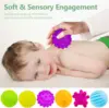 Sensory Balls for Babies Sensory Baby Crawling Toy Activity Textured Soft Bouncy Ball Rattle Montessori Toys for Babies 3+ Month 2