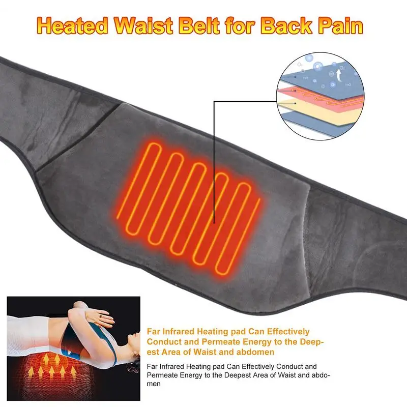 

USB Wearable Heating Pad | Comfortable Belly Wrap Belt | Heating Pads For Women And Girl Cramps And Abdominal Discomfort Relief