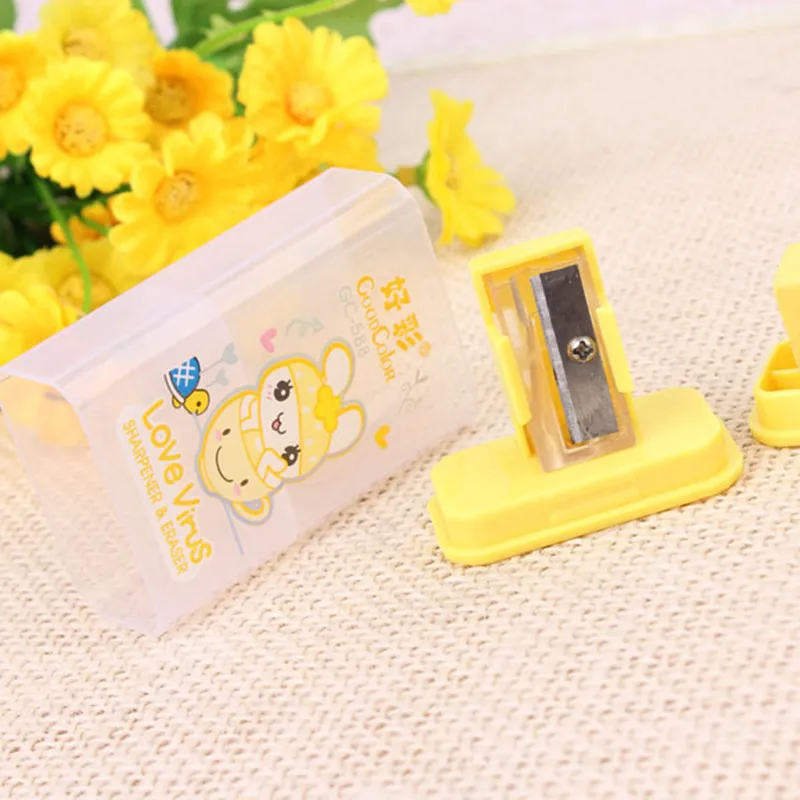 

Single Hole pencil sharpener double hole pencil sharpener primary school students manual planer pencil sharpener