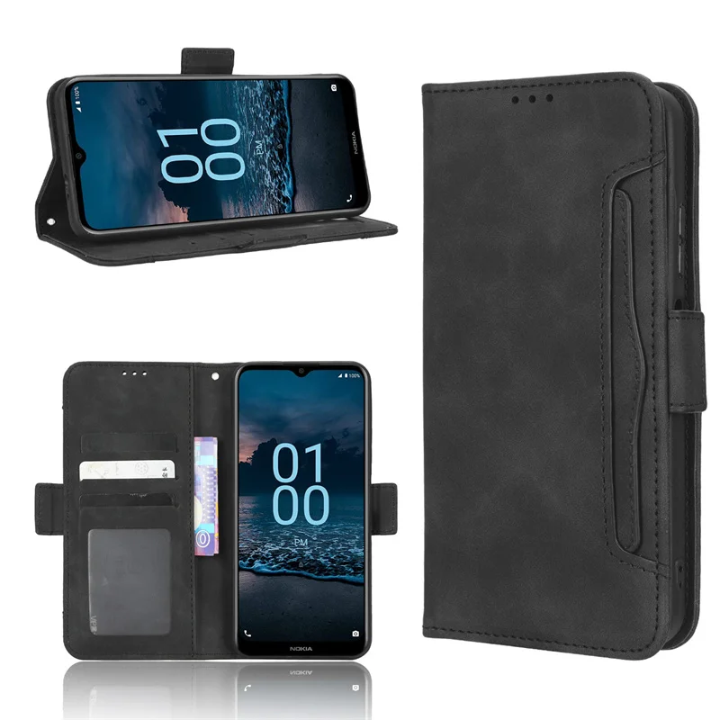 Per Nokia G100 G300 Portafoglio Stand Flip Book Cover Per Nokia G100 G 100 G300 G400 Custodia Multipla In Pelle Per Slot Per Schede