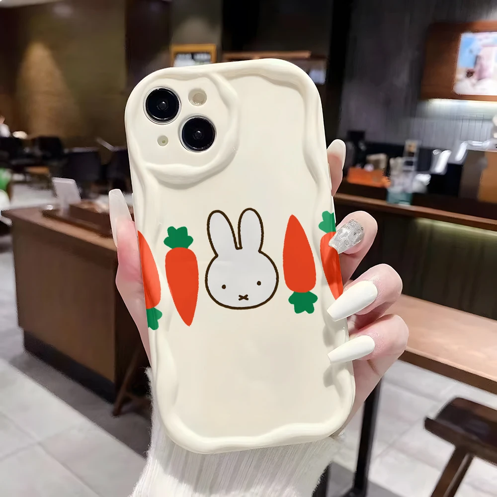 White Rabbit M-MiffIes 3D Wave Soft Phone Case Cover