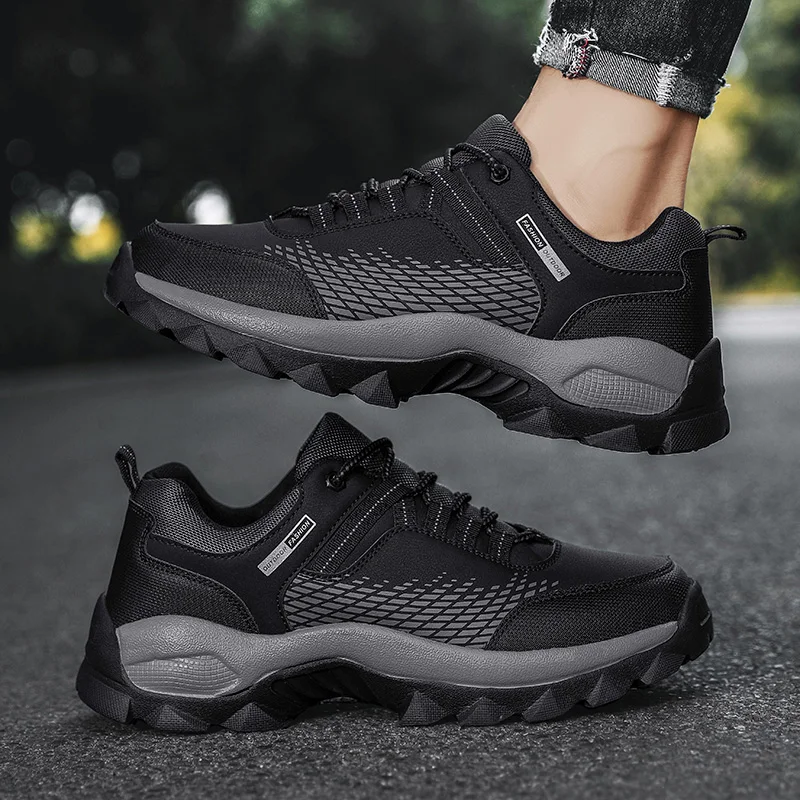 

Men Hiking Shoes High Quality Casual Sneakers 2022 New Winter Mountain Waterproof Mountaineering Outdoor Sneakers Shoes for Men