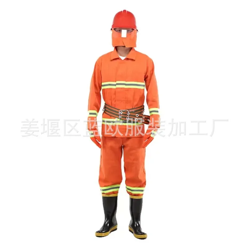6Pcs High Quality 97 Fire Fighting Suit Fire Fighting Five Piece Combat Suit 02 Bunker Gear