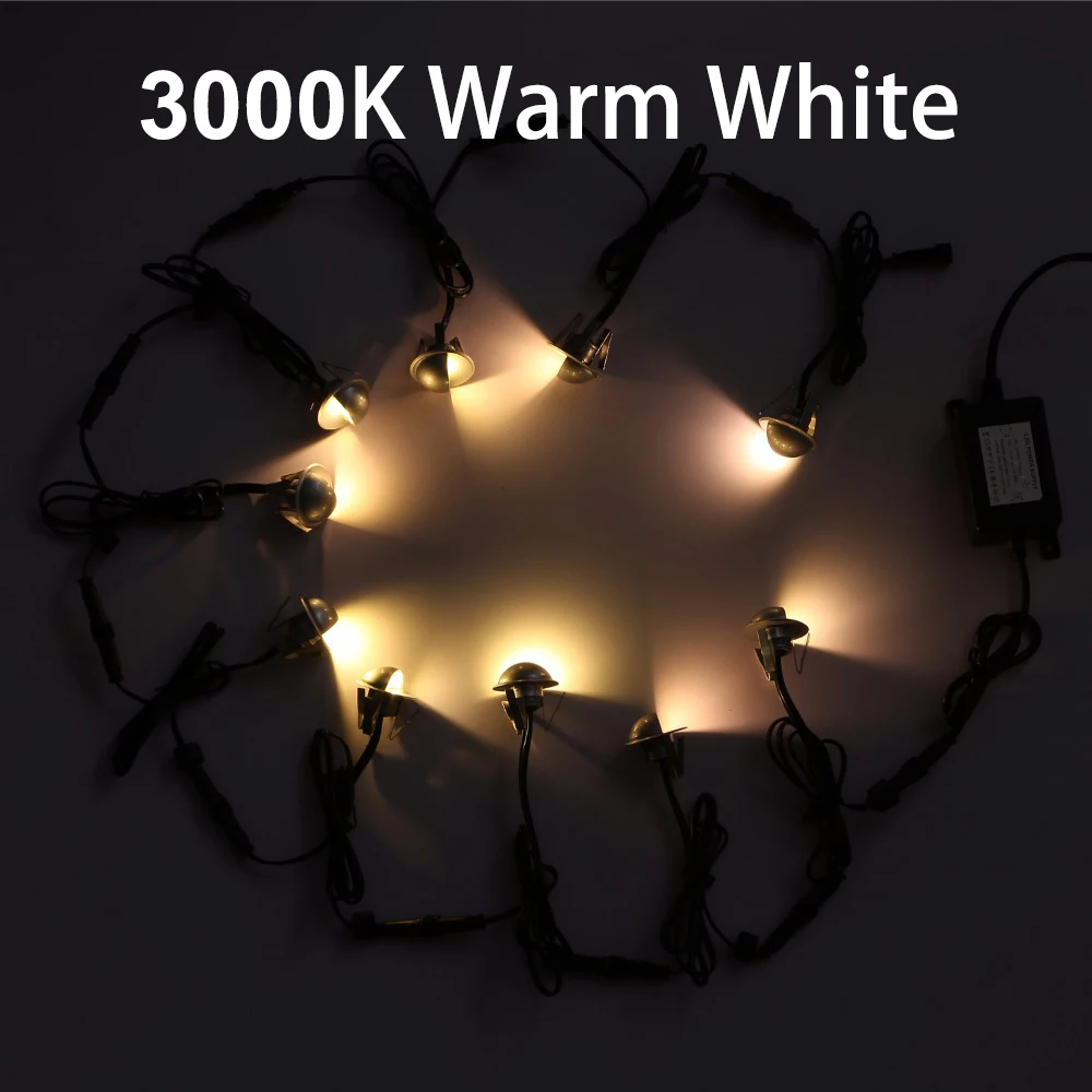 QACA Indoor Outdoor IP65 Staircase Multi Color RGB LED Deck Light 90 Degree Beam Angle Led Step Lamp Footlight Lighting Stairs