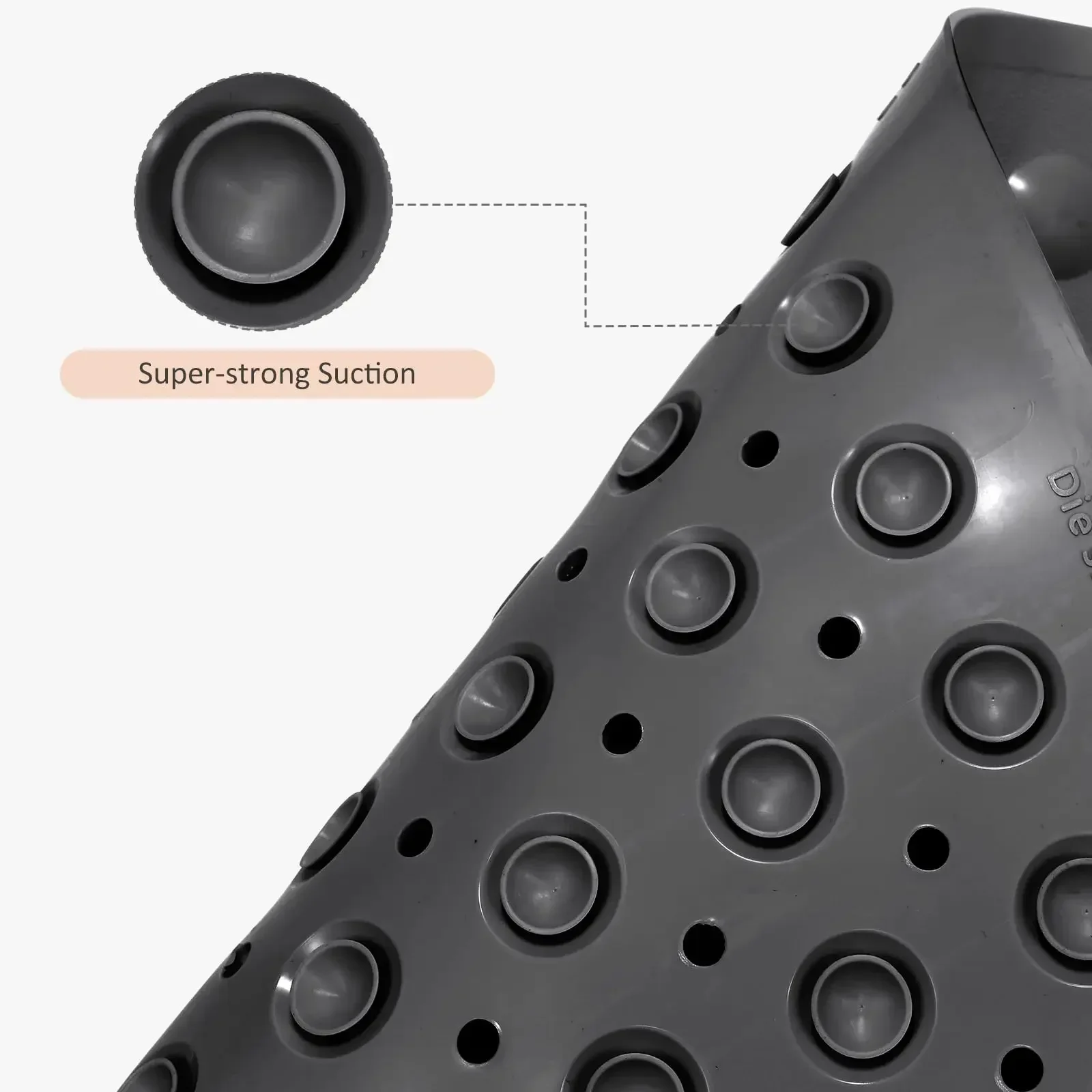 Premium Non-Slip Shower Mat with Suction Cups and Drain Holes