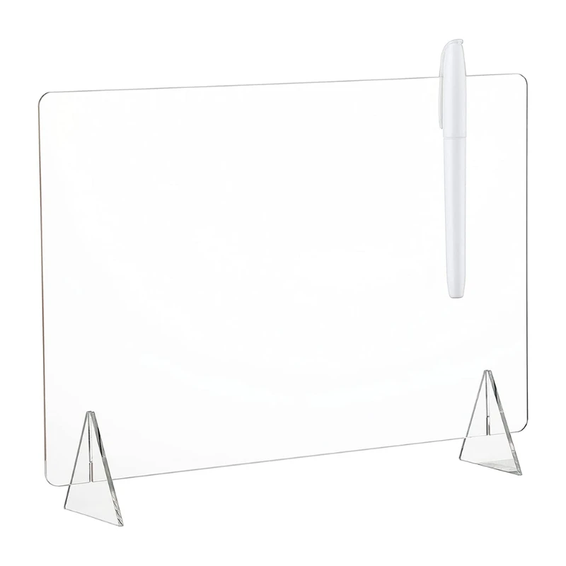 

Clear Color Message Board Erasable and Marker Pen Paper Display Stand for List