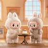 17cm Labubu The Monsters Heartbeat Macaron Enamel Face Cute Backpack Pendant Decoration Plush Doll Clothes Keychain Gifts 5