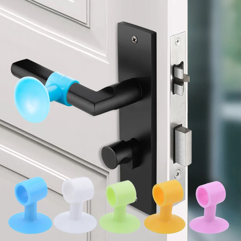 5pcs Silicone Door Stopper Silencer Crash Pad Rubber Stopper Anti Collision Baby Gate Safety Protector Anti-Collision
