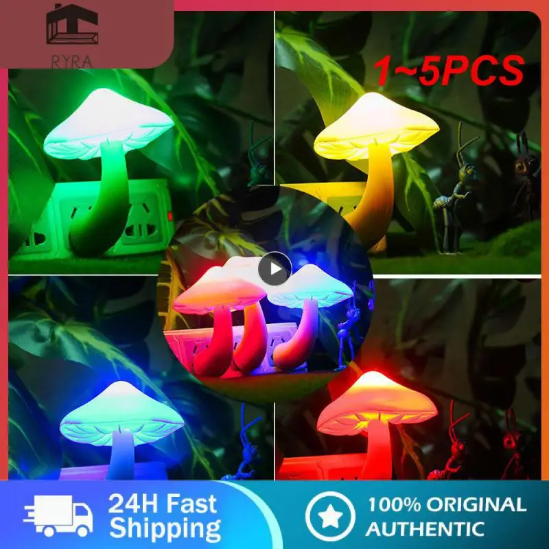 

СВЕТОДИОДНЫЙ Ночник из АБС-пластика, очаровательный дизайн, энергосберегающая прикроватная лампа, чувствительная работа, настенный светильник с датчиком управления, США, 1 ~ 5 шт.