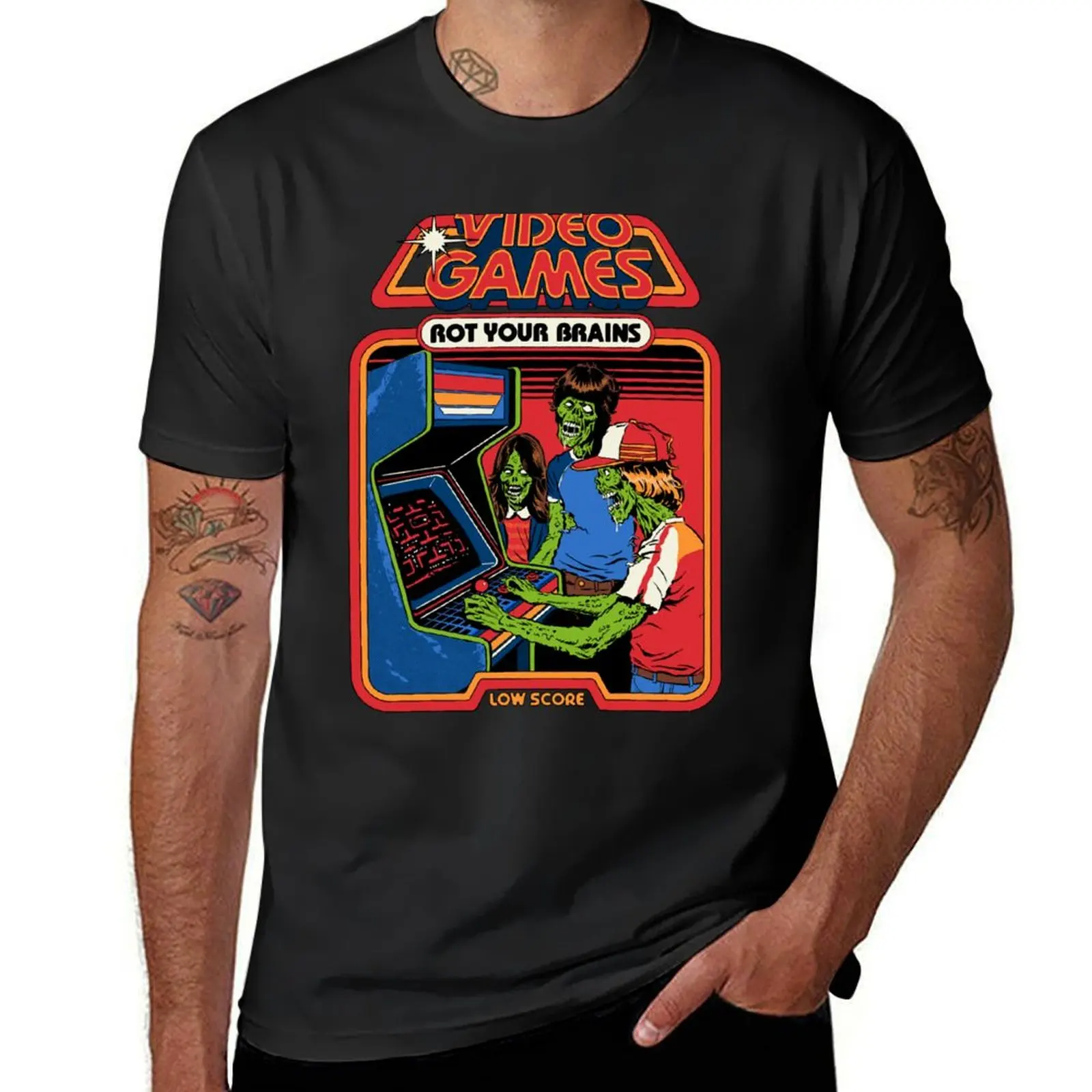 

Video Games Rot Your Brains T-Shirt sports fans summer top plus sizes t shirts men