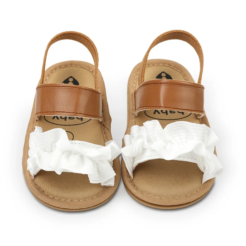 

Summer Soft & Comfortable Baby Sandals - Butterfly Knot Non-Slip Pre-Walker Shoes for Ages 0-18 Months