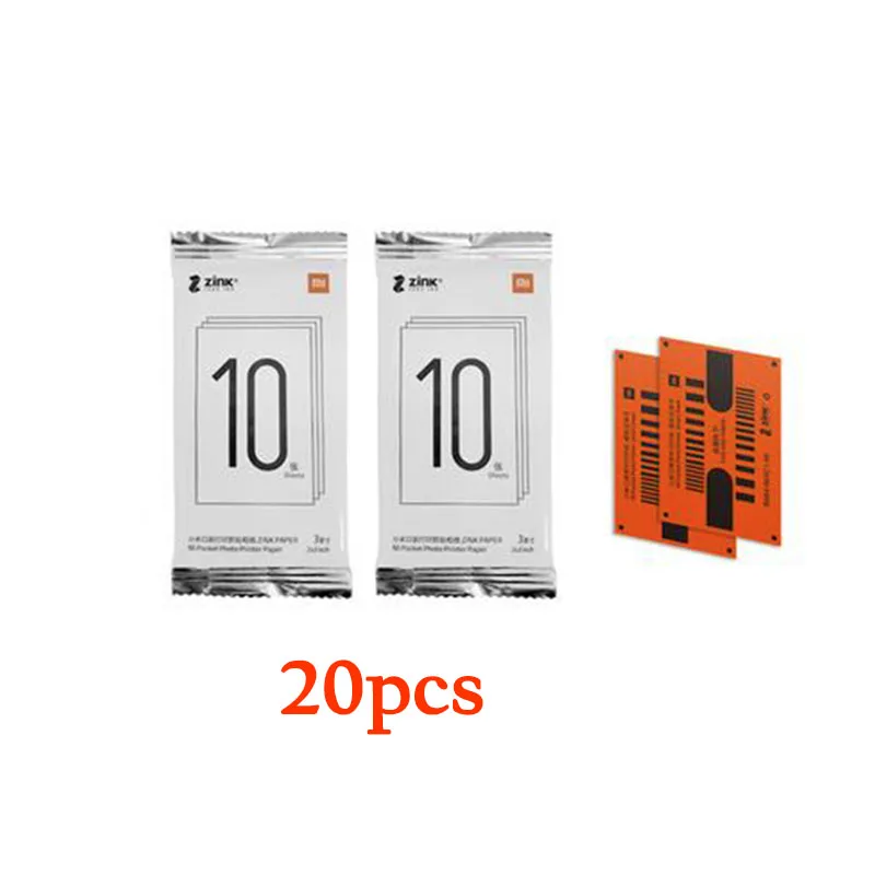 Dewanxin Papel de pasta para impresión de bolsillo Xiaomi, 50 hojas de 5 x  3 pulgadas, papel de pasta de impresión ZINK para impresora de fotos