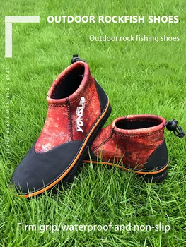3mm Spearfishing Shoes Neoprene Anti-slip Rocky Fishing Reef Beach Boots Puncture Proof River Rock Outdoor Streaming Shoes 3
