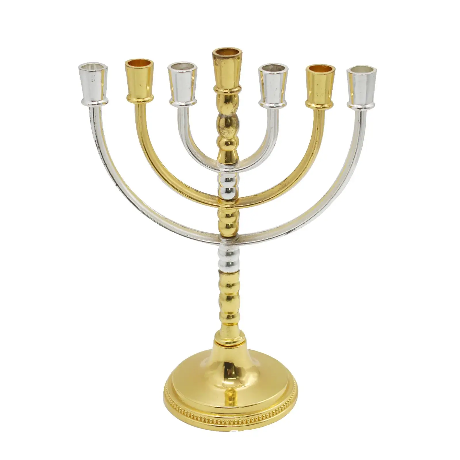 Hanukkah Menorah Candlestick Holders Antique Designed Ornament Candle Holder