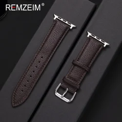 Premium Leather Strap for Smartwatch Bands - Elegant and Versatile Bracelet Watchband (Dark Brown)