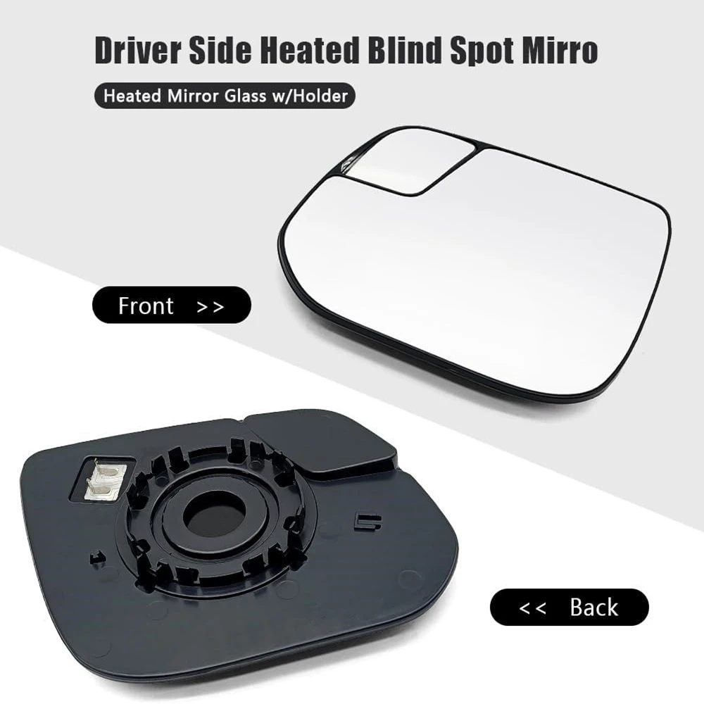 

Power Heated Mirror Glass with Backing Plate LH + RH for GMC Chevy 23191158