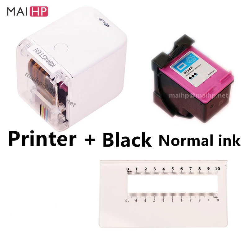 Kongteng-Mini impresora portátil Mbrush, manual de inyección de tinta, a  Color, móvil, personalizada, código, símbolo, patrón, tarjeta, tatuaje -  AliExpress