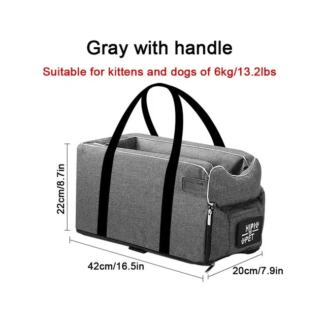 gray with handle