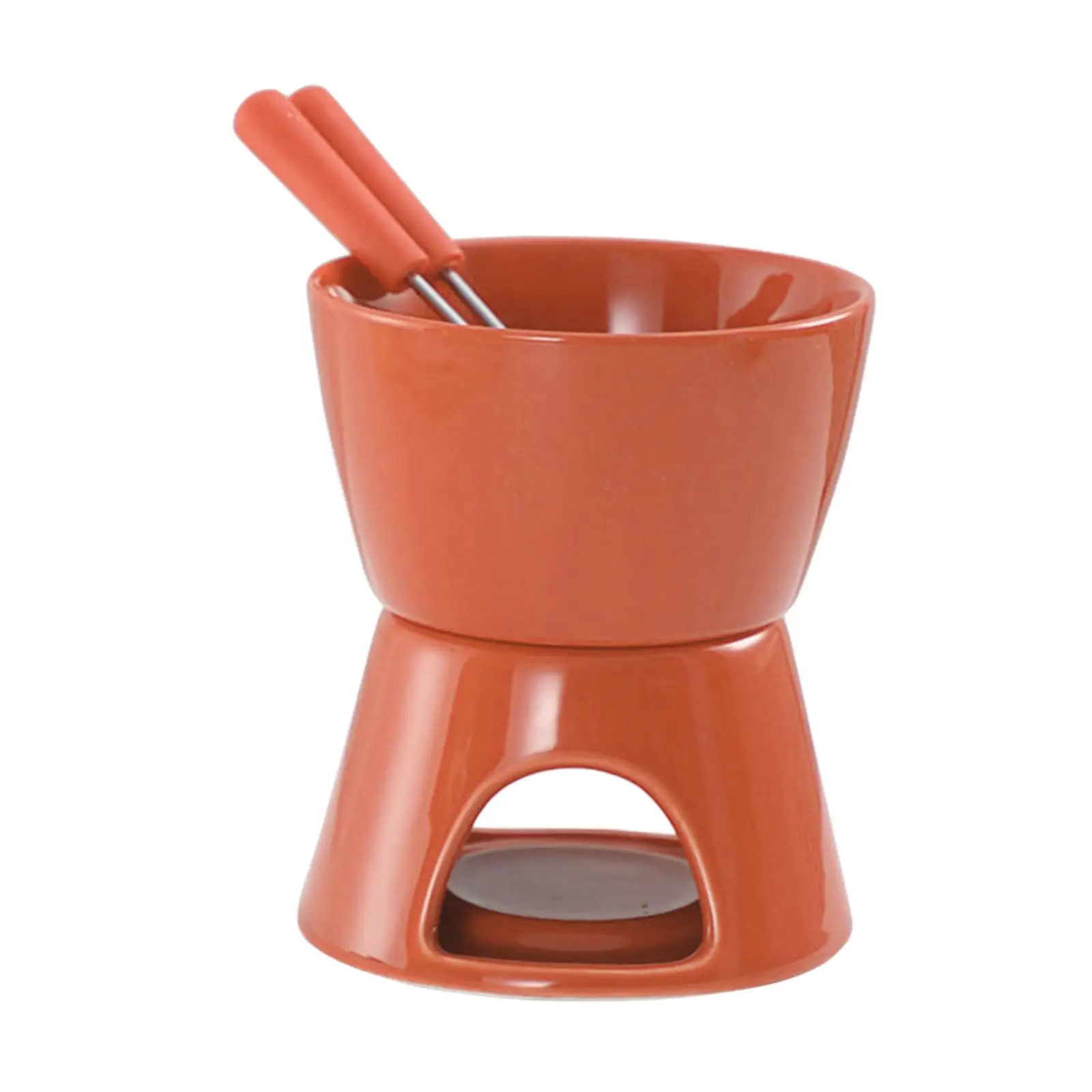 Fondue Pot Set Chocolate Melter Pot Chocolate for Broth Cooking Caramel