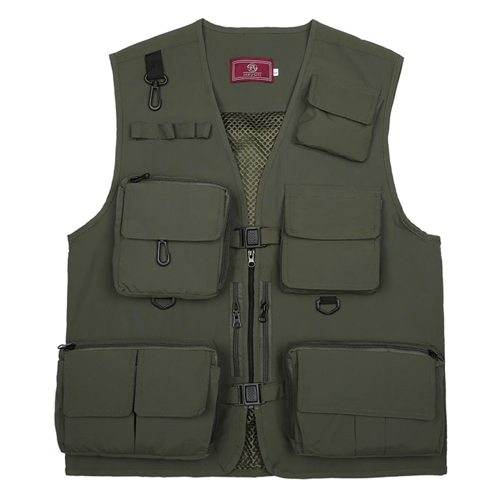 Fishing Vest Fly Fishing Vest Summer Multi Pockets Mesh Vest For Men