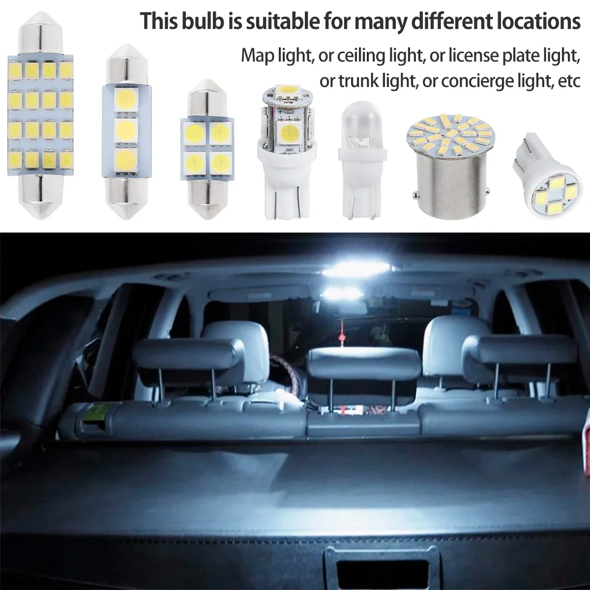 SMD LED ü ,  ,  ȭƮ, T10, 6000K, 42PCs