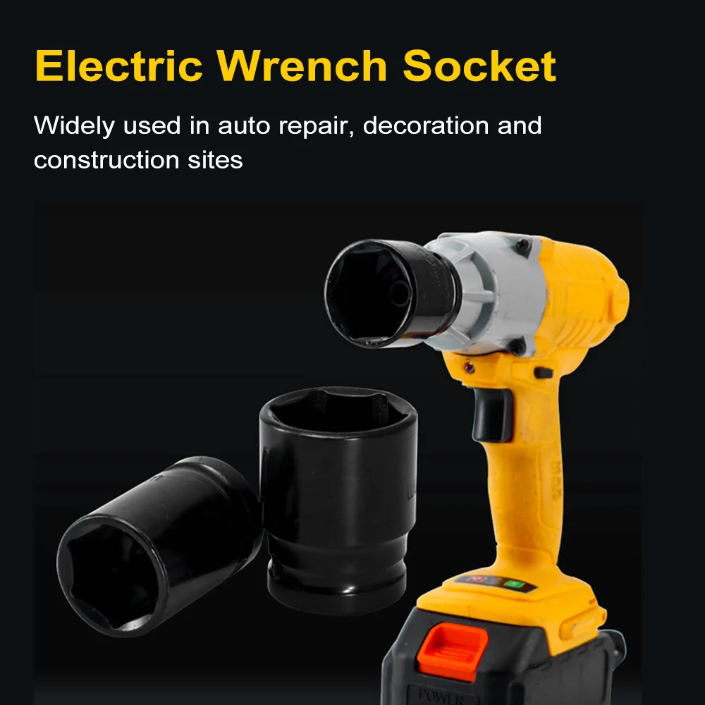 Description Picture 2 of item1/2 Inch 40mm Impact Wrench Sockets 8-24mm Heavy-duty Socket Set with Wrench and Storage Box for Automotive Repair