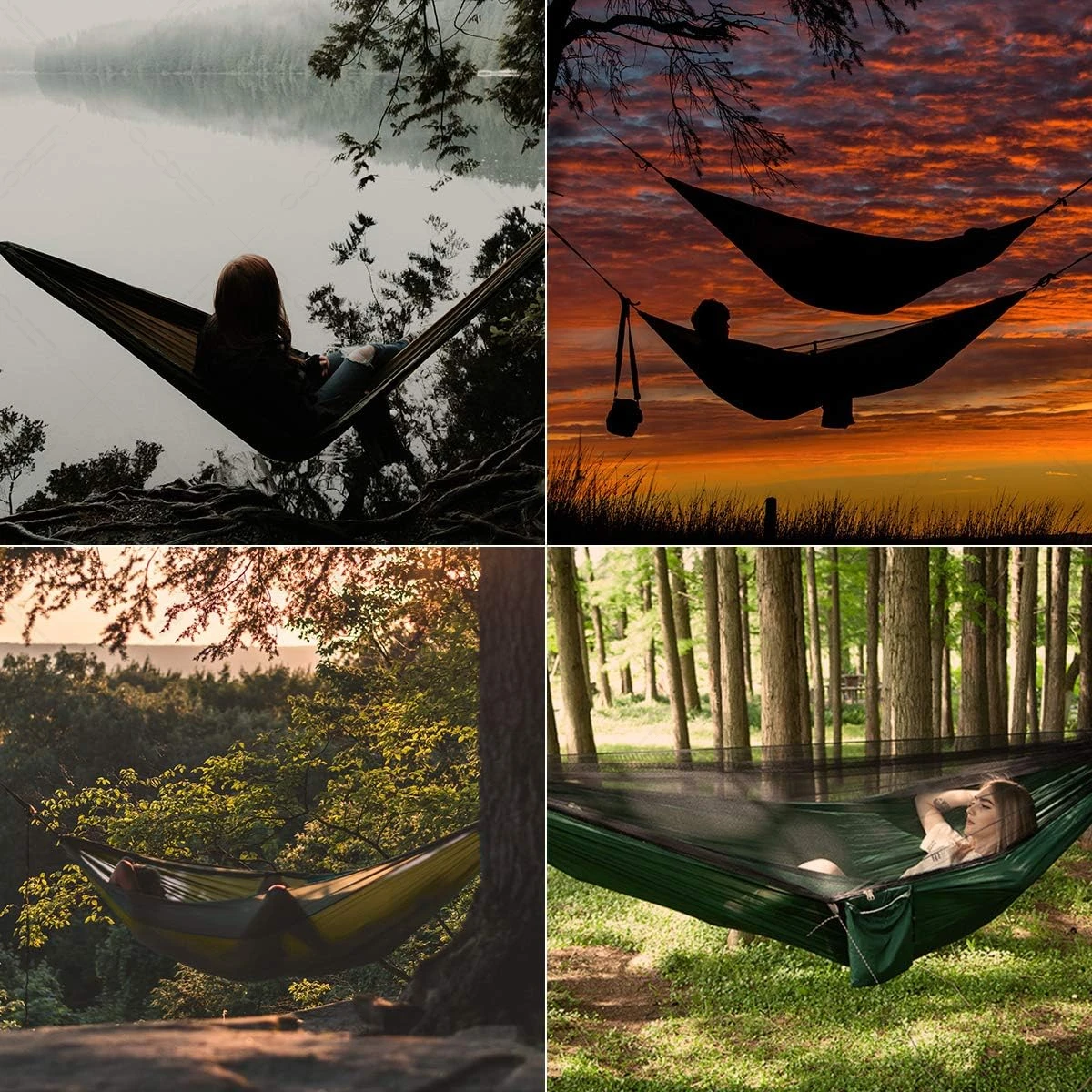 2 Person Camping With Mosquito Net Naturehike Ultralight Equipment Swing For Adults Outdoor Garden Furniture Hanging Hammock 6