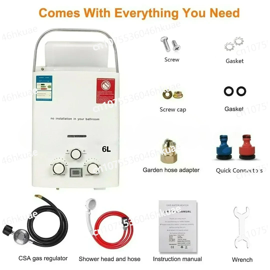Propane LPG Gas Tankless Water Heater 6