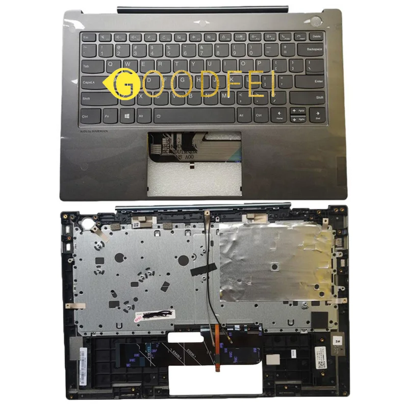 

5CB0U42999 новый оригинальный для Lenovo S540-14 Thinkbook 14s-IWL с подсветкой клавиатуры, верхняя крышка, Упор для рук, верхний корпус ноутбука